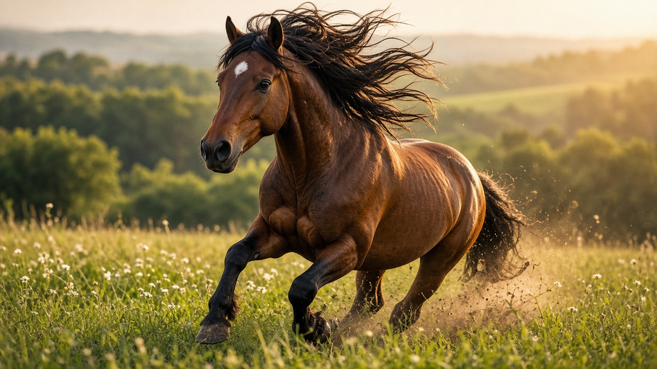Horse in a meadow
