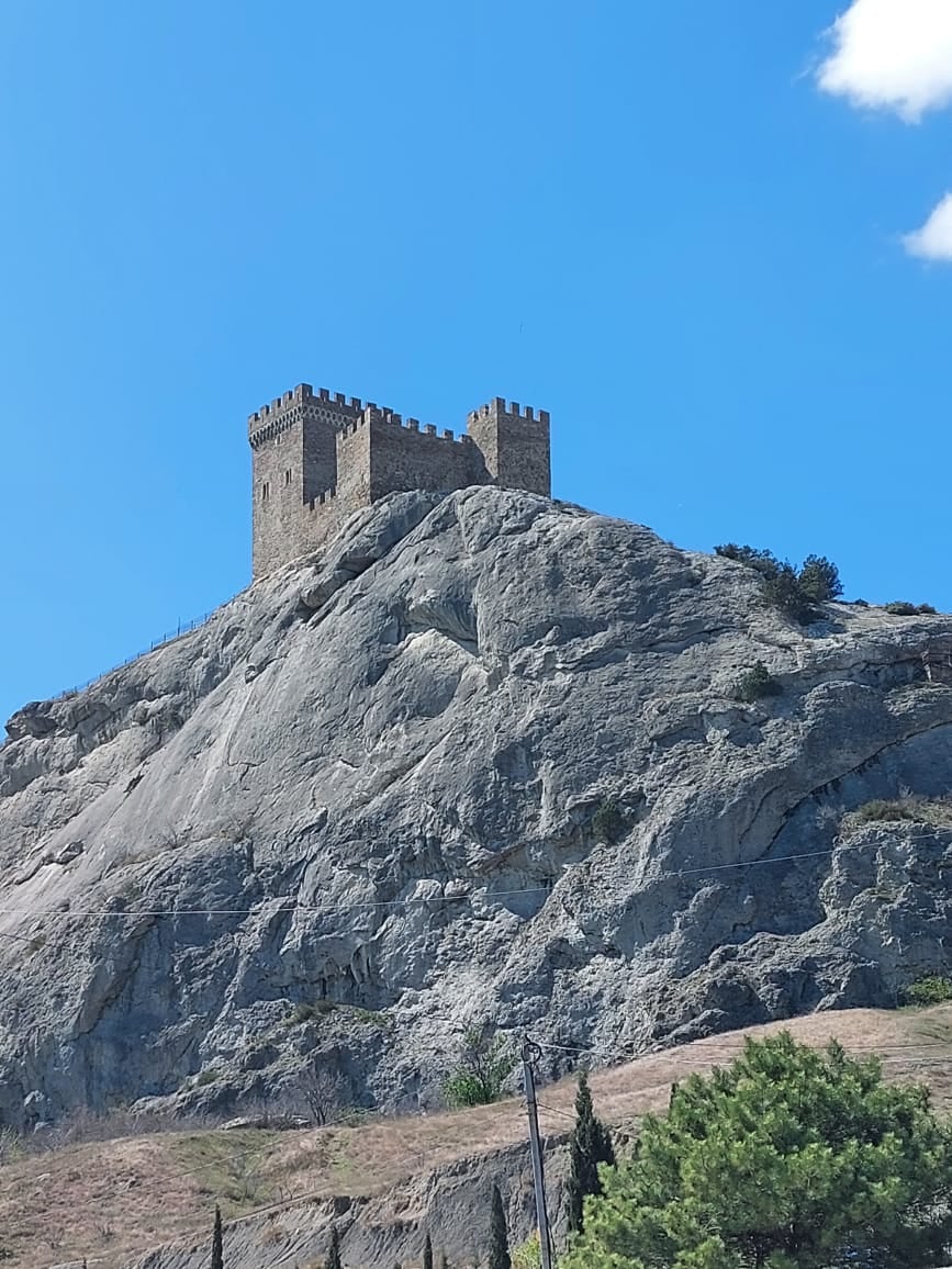 Medieval castle on a cliff