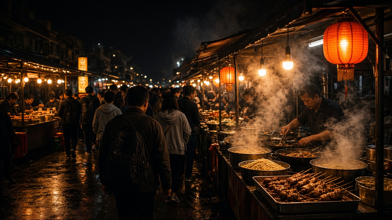 Night food market