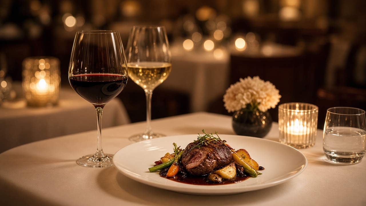 Candlelit dinner