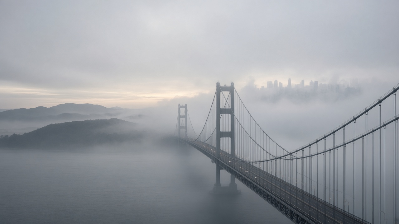 Foggy bridge