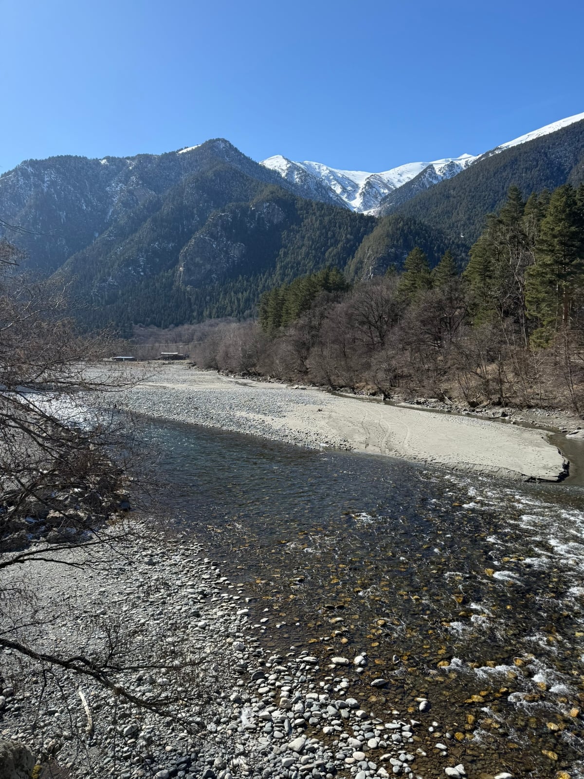Mountains, river and forest