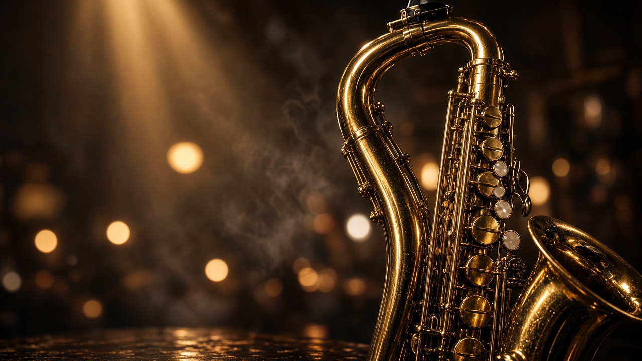 Saxophone on stage