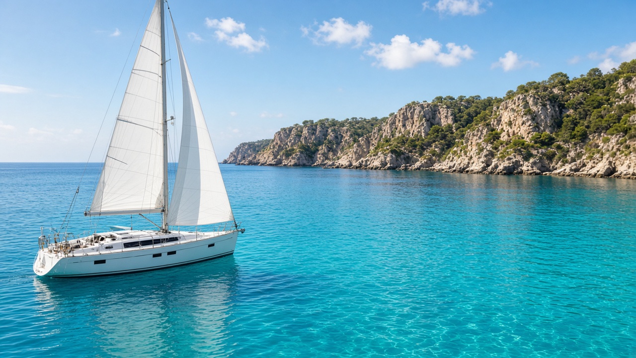 Sailboat at sea